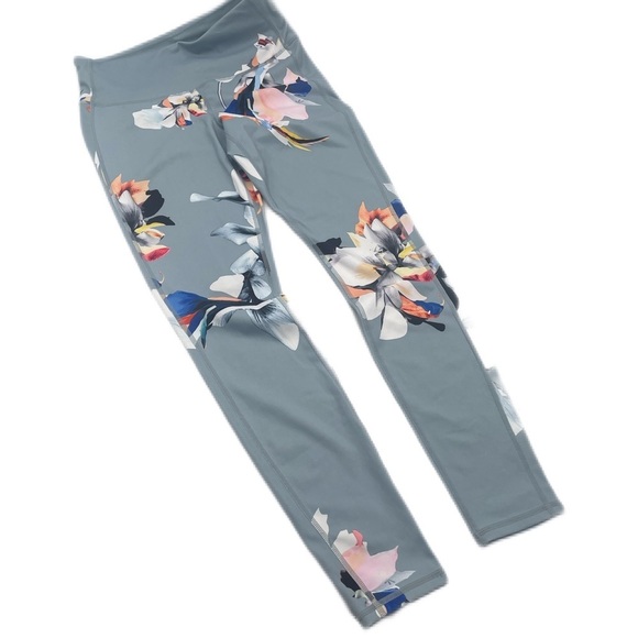 ATHLETA High Rise Paradise Floral CHATURANGA Tight Yoga Work Out Pant EUC - Picture 2 of 9